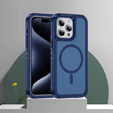 Carcasă cu ramă pentru iPhone 12 Pro Max, pentru MagSafe, albastru