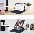 Husă pentru tastatură pentru Lenovo Tab M11, Rotary 360° Leather, albastru închis