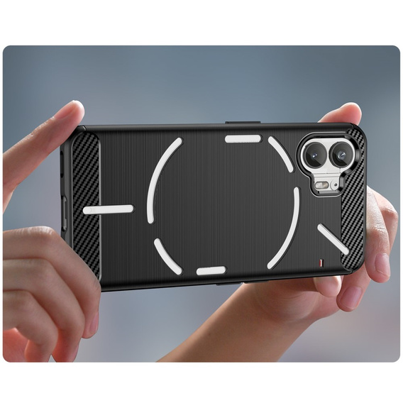 Huse pentru Nothing Phone 2, Carbon, negru