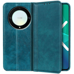 Huse pentru Honor Magic 5 Lite 5G, Wallet Litchi Leather, verde