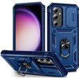 Husă blindată pentru Samsung Galaxy S23 FE, CamShield Slide, albastru