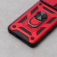 Husă blindată pentru Motorola Edge 40 Neo, CamShield Slide, roșu