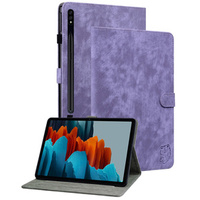 Huse pentru Samsung Galaxy Tab S9, Wallet Pen Slot, violet