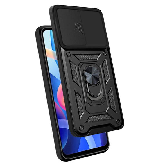 Husă blindată pentru Xiaomi Poco M4 Pro 5G / Redmi Note 11S 5G, CamShield Slide, albastru