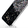 Huse pentru Samsung Galaxy J4 Plus, Glittery, negru