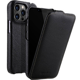 MELKCO carcasă flip pentru iPhone 13 Pro, piele, flip, negru
