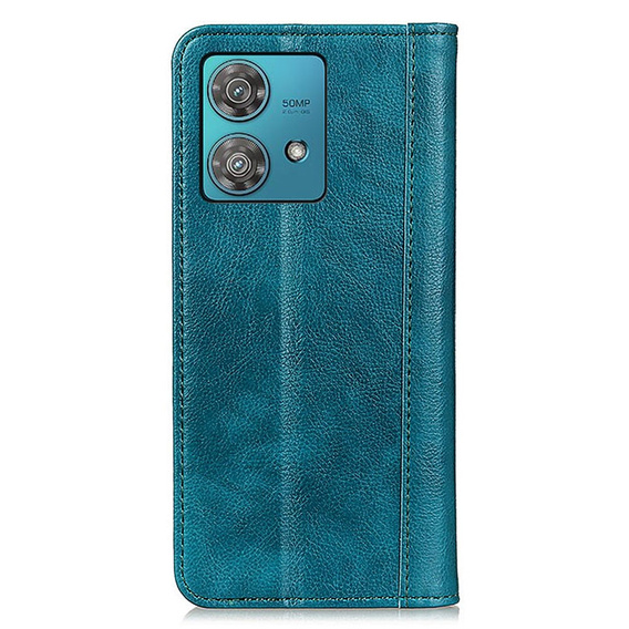 Huse pentru Motorola Moto G84 5G, Wallet Litchi Leather, verde