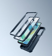 Husă blindată pentru Samsung Galaxy A16, Dexnor Full Body (Two Frames), albastru închis