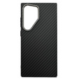 Carcasa pentru Samsung Galaxy S23 Ultra, Carbon Fiber MagSafe, negru