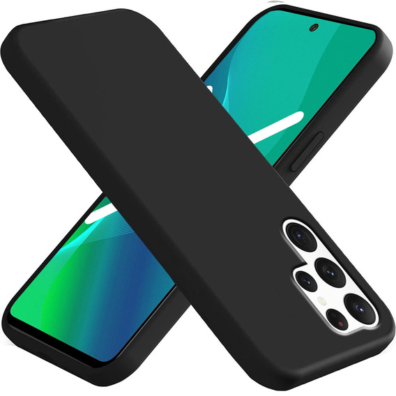 Husa pentru Samsung Galaxy S22 Ultra 5G, Silicone Lite, negru