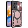 Husă blindată pentru Infinix Hot 40i, CamShield Slide, roz rose gold
