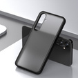 Carcasă pentru Samsung Galaxy S24, Fusion Hybrid, cu protecție pentru camera foto, transparent / negru