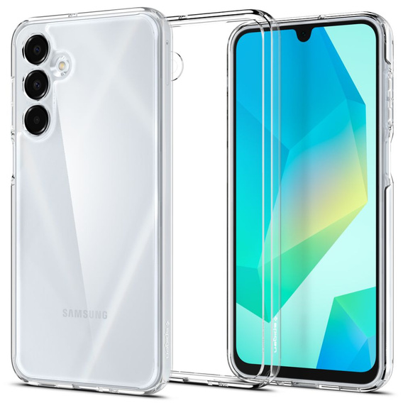 Carcasa Spigen pentru Samsung Galaxy A16 4G / 5G, Ultra Hybrid, transparentă + sticlă temperată 9H