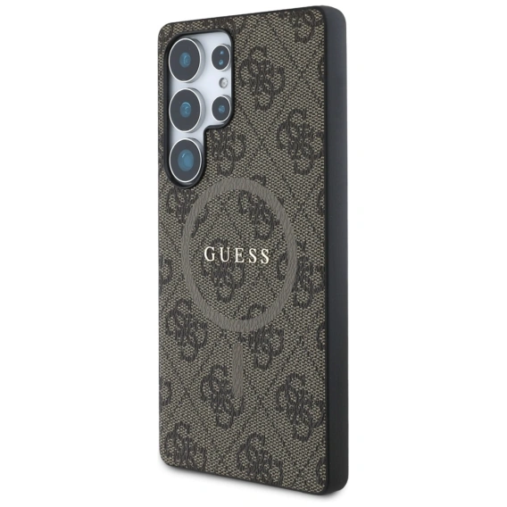 Husă GUESS 4G Ring Classic Logo MagSafe pentru Samsung Galaxy S25 Ultra