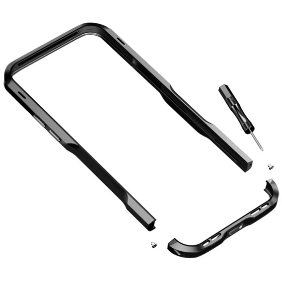 Husa LUPHIE pentru Nothing Phone 2a / 2a Plus, Armor Bumper, negru