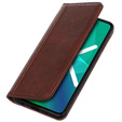 Huse pentru Samsung Galaxy M13 4G, Wallet Litchi Leather, maro