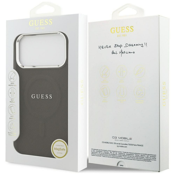 Husă de protecție GUESS Classic Logo pentru MagSafe pentru iPhone 17 Pro