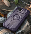 Carcasă blindată pentru iPhone 16 Pro Max, Dexnor CamProtect MagSafe, violet