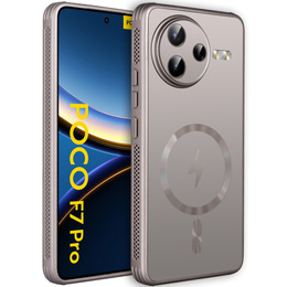 Carcasă pentru Xiaomi Poco F7 Pro, MagSafe, titan aur
