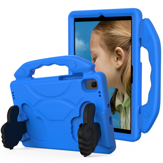 Husă pentru copii pentru Samsung Galaxy Tab A7 10.4 2022 / 2020 / Huawei MatePad 10.4 2022 / 2020, husă pentru copii cu mâner, albastru