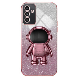 Husa pentru Samsung Galaxy A15 4G / 5G, Glitter Astronaut, roz