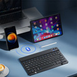Carcasă + tastatură Apple iPad Pro 11" 5 gen. 2024, Leather Pen Slot TouchPad, negru