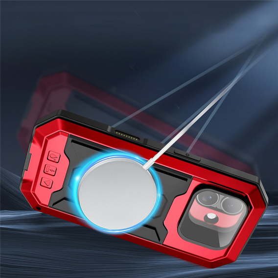 Husă blindată R-JUST cu protecție pentru ecran și suport pentru iPhone 17