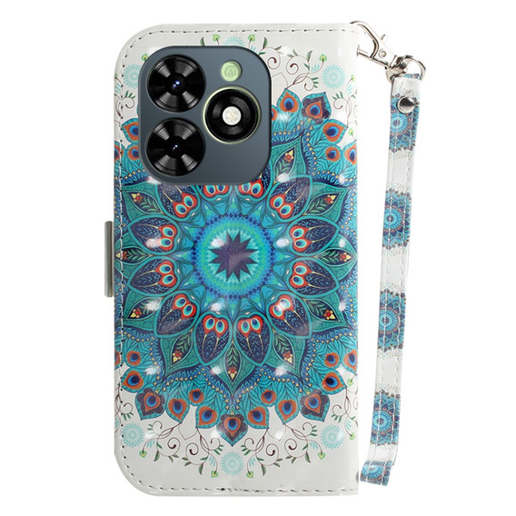 Cu clapetă pentru Infinix Hot 40i, Wallet, Mandala Flower