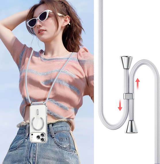 Husă Electro MagSafe cu lanyard pentru iPhone 17 Pro Max