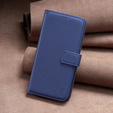 Husa cu clapetă pentru Xiaomi Redmi Note 13 Pro 4G / Xiaomi Redmi Note 14S / Xiaomi Poco M6 Pro 4G, BINFEN Wallet, albastru