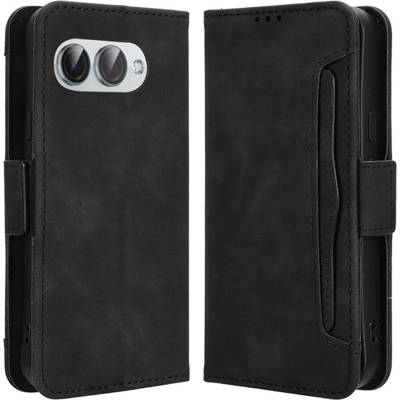 Cu clapetă pentru T Phone 3 5G, Card Slot, negru
