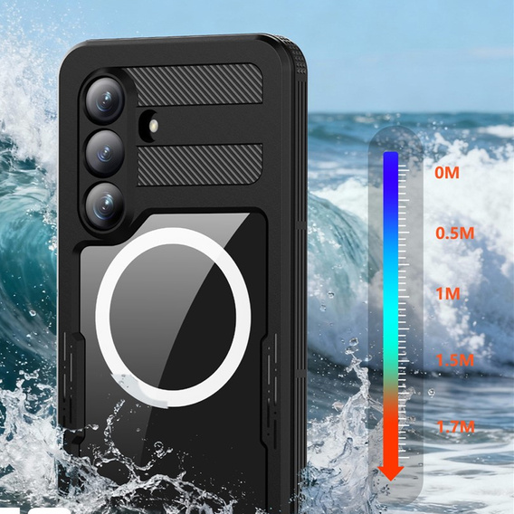 Husă impermeabilă REDPEPPER pentru Samsung Galaxy S26, negru