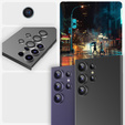 2x ERBORD OPTIK Pro sticlă călită pentru Samsung Galaxy S24 Ultra camera foto, negru