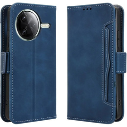 Cu clapetă pentru Xiaomi Poco F7 Ultra, Card Slot, albastru închis