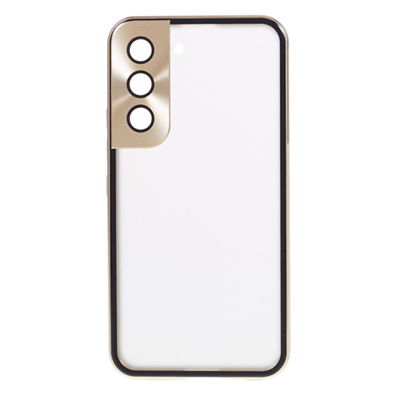 Husa pentru Samsung Galaxy S21, Magnetic Dual Glass, de aur