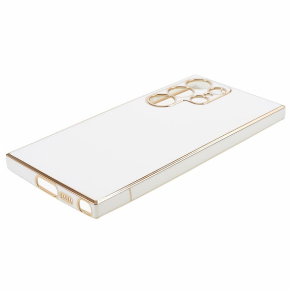 Husă pentru Samsung Galaxy S24 Ultra, Glamour CamShield, alb