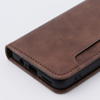 Cu clapetă pentru Motorola Moto G54 5G, Card Slot, maro