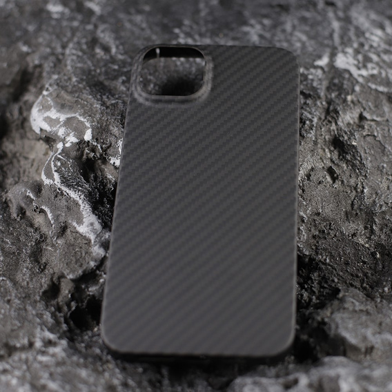 Husă pentru iPhone 14, Aramid Fiber Cover, negru