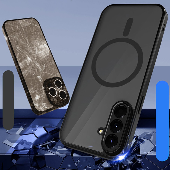 Husă mată pentru MagSafe pentru Samsung Galaxy A37 5G, negru