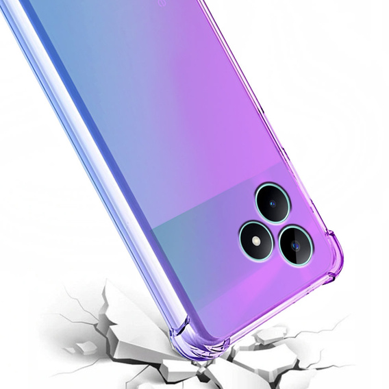 Husa pentru Realme C51, Gradient Dropproof, Violet / albastru