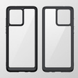 Huse pentru Motorola Moto G84 5G, Fusion Hybrid, transparent / negru