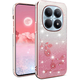 Husă Glitter Flower pentru Xiaomi Redmi Note 15 5G