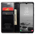 Carcasă flip CASEME pentru Samsung Galaxy A34 5G, Waxy Textured, negru