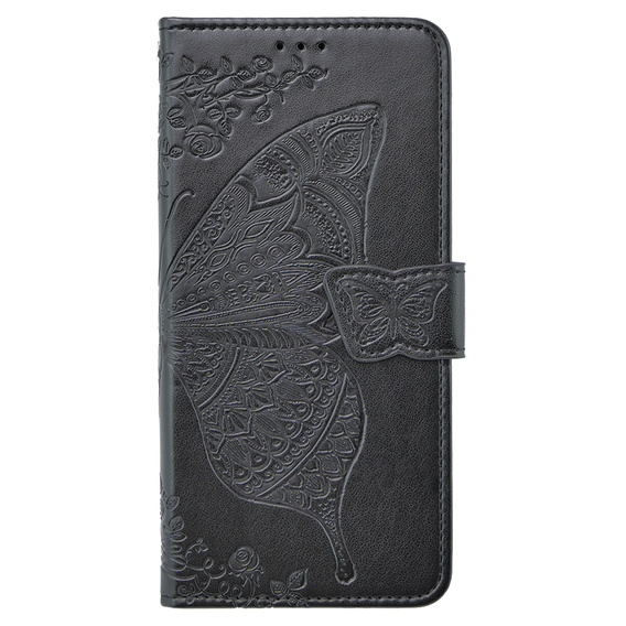 Cu clapetă pentru Xiaomi Poco X6 5G, Butterfly, negru