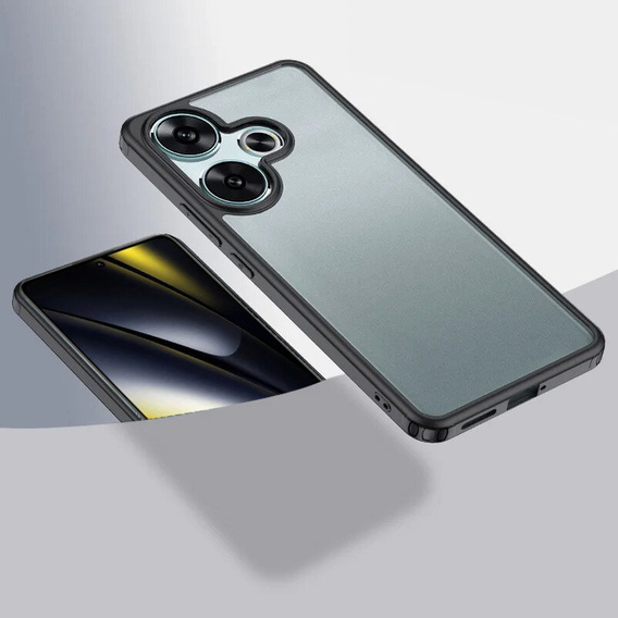 Huse pentru Xiaomi Poco F6, Fusion Hybrid, negru
