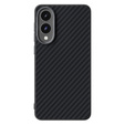 Carcasa ABEEL pentru Samsung Galaxy S25 Edge, Carbon Fiber, pentru MagSafe, negru