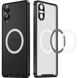 Carcasă de protecție pentru camera foto pentru Sony Xperia 5 V, CamShield MagSafe, transparent / negru