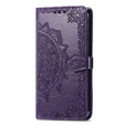 Cu clapetă pentru Infinix Hot 40i, Mandala, violet