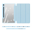 Husa pentru Samsung Galaxy Tab S10 Lite / S10 FE / S9 FE, Dux Ducis TOBY, albastru