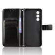 Cu clapetă pentru OnePlus Nord 5, Crazy Horse Wallet, negru